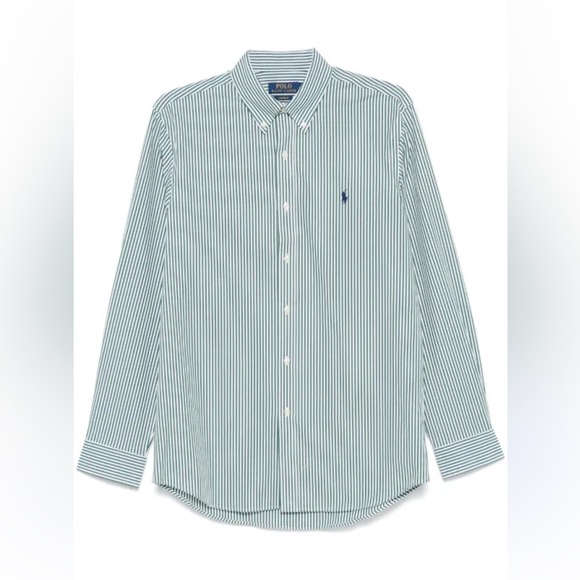 Polo by Ralph Lauren Striped Poplin Shirt - Picture 13 of 14